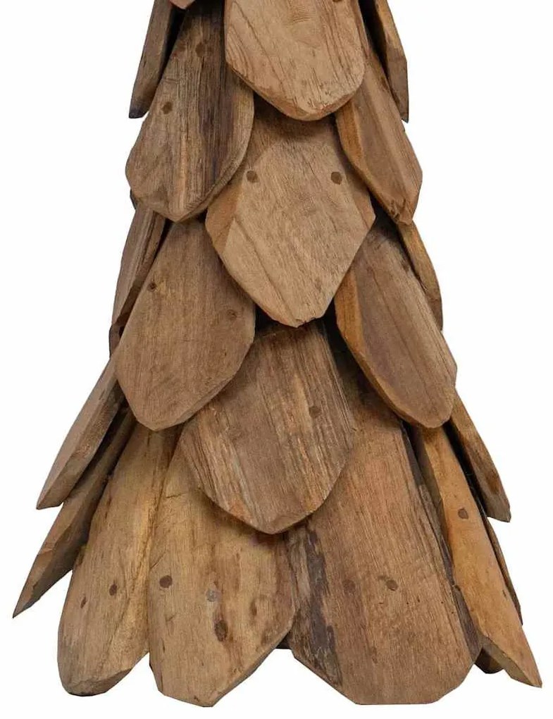 Karácsonyfa állvánnyal Barna 110 cm Tömör tíkfa