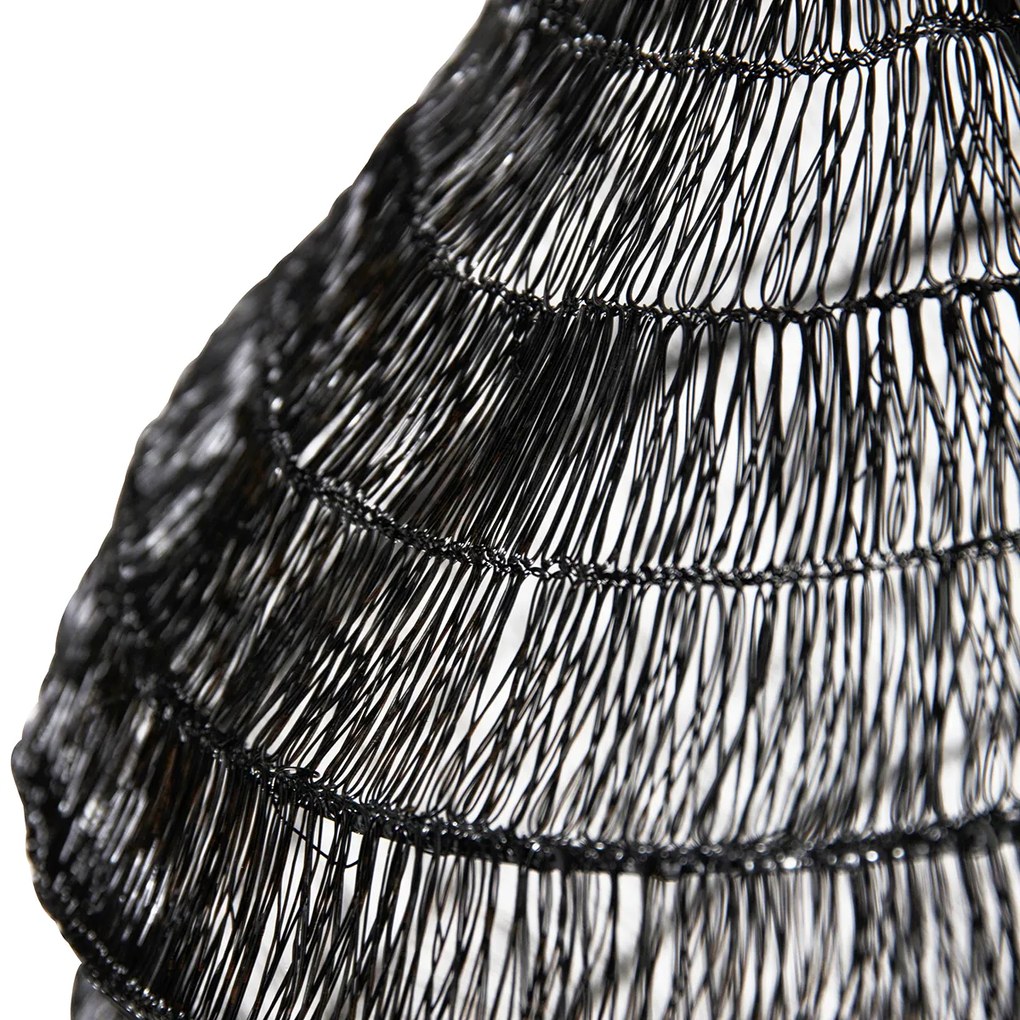 Keleti függőlámpa fekete 45 cm x 40 cm - Vadi