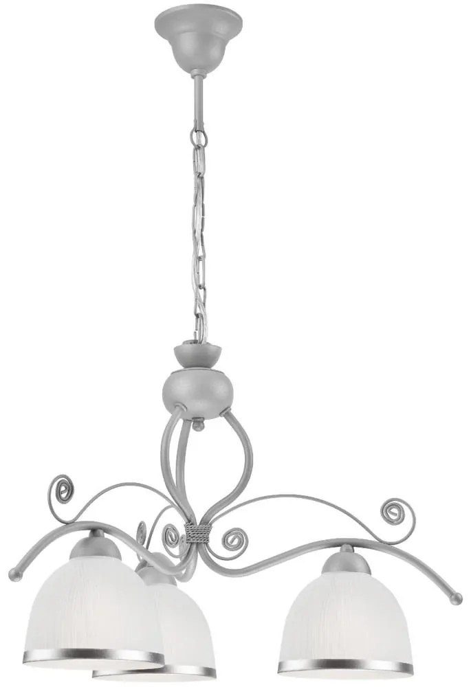 Csillár láncon RETRO II 3xE27/60W/230V ezüst