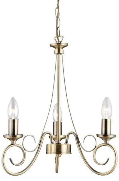 GLOBO 69003-3 - Csillár a lánc Truncatus 3xE14/40W/230V