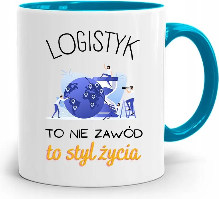 Logisztikai Bögre Kék Születésnapi Ajándék fényképes nyomtatással