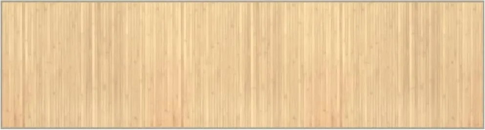 vidaXL négyszögletű világos természetes bambusz szőnyeg 80 x 300 cm
