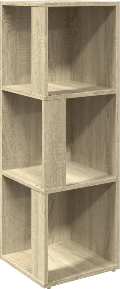 vidaXL sonoma tölgy színű szerelt fa sarokszekrény 33 x 33 x 100 cm
