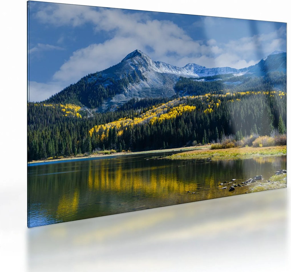 Üveg kép - Lost Lake, Oregon (70x50 cm)