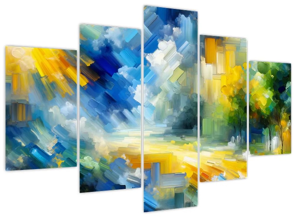 Kép - Absztrakt napos nap (150x105 cm)