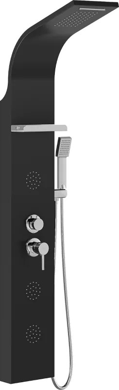 Mexen Borg zuhanypanel, fekete - 7615-03-70