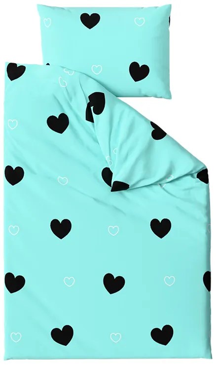 Mikroszálas ágyneműhuzat CORAZON BLEND kék Ágyneműhuzat mérete: 2 db 70 x 90 cm | 200 x 220 cm