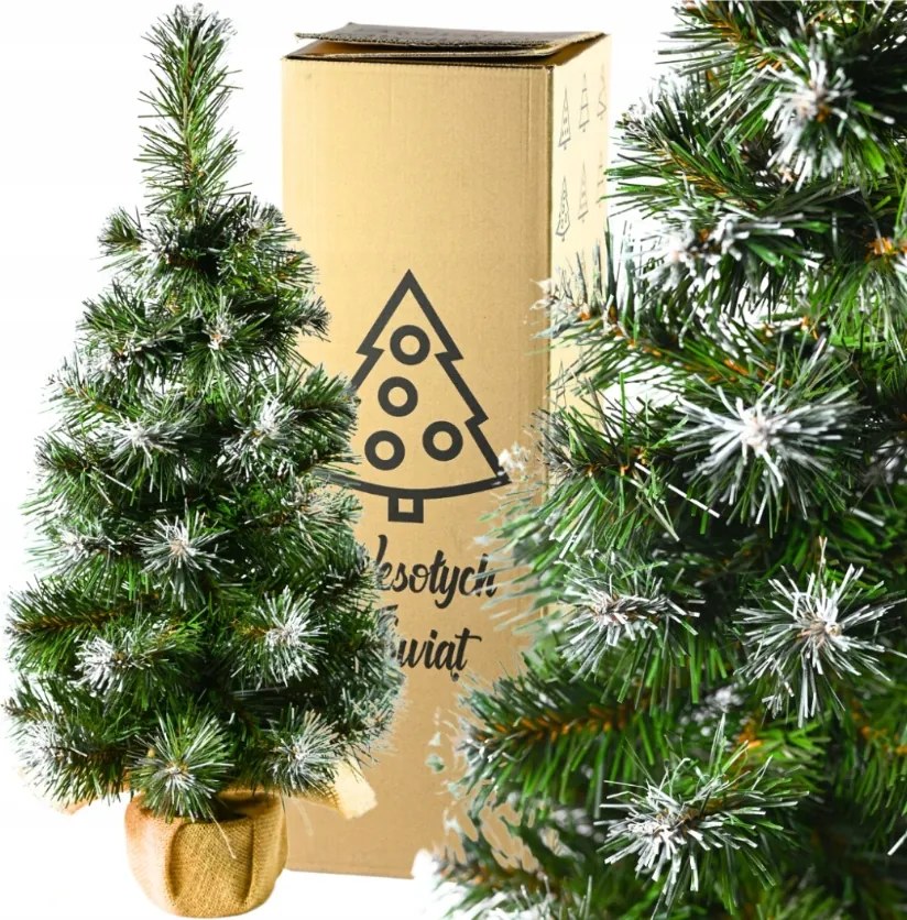 Műfenyő Havas 65 CM Kicsi, Mint Az Élő Juta Karácsonyfa