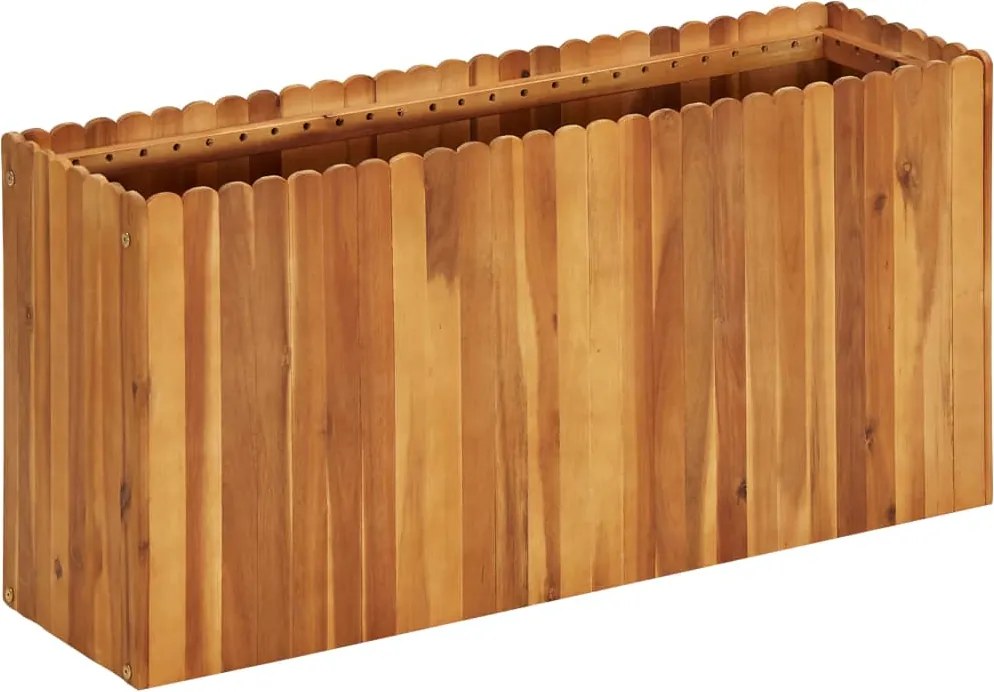 vidaXL tömör akácfa kerti magaságyás 100 x 30 x 50 cm