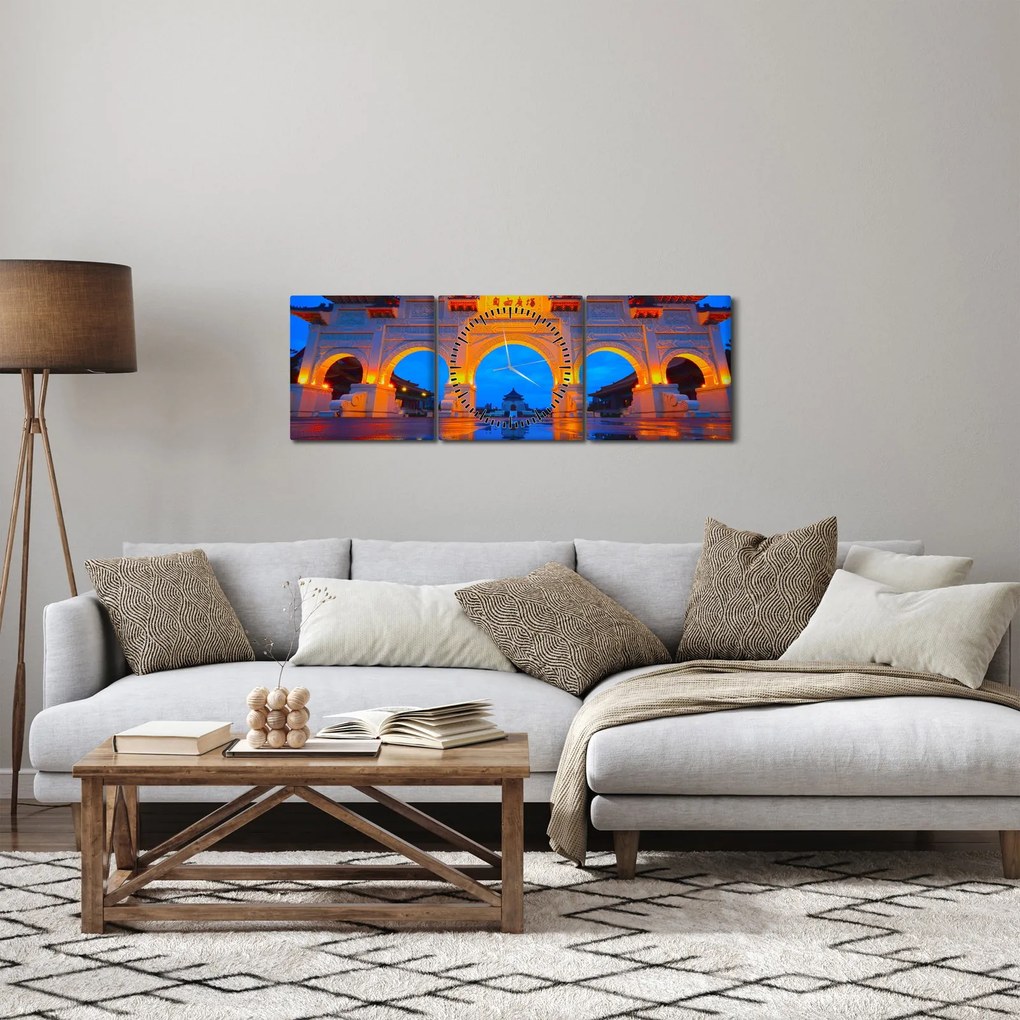Tajvan kép (órával) (90x30 cm)
