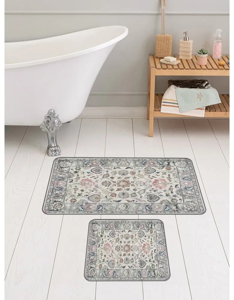 Szürke fürdőszobai kilépő szett 2 db-os 60x100 cm – Mila Home