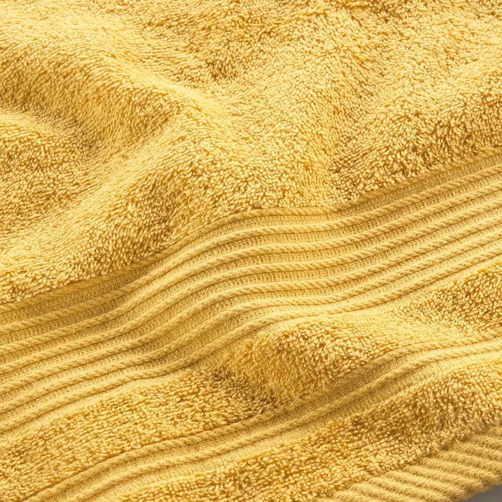 Sárga frottír pamut törölköző 50x90 cm Tendresse – douceur d'intérieur