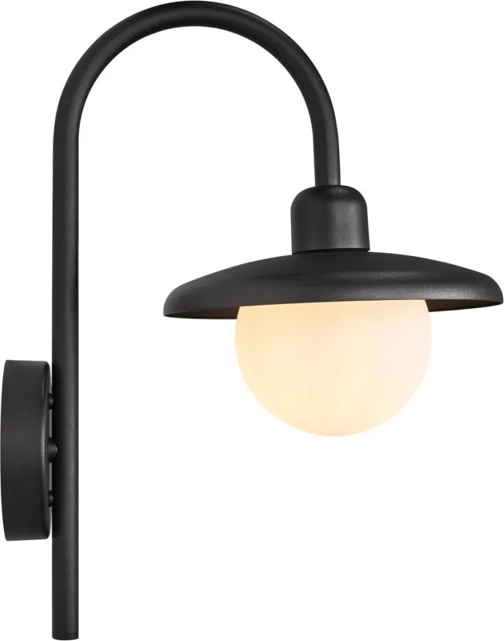 NORDLUX 2418191003 BERLO Klasszikus Kültéri Fali Lámpa Fekete E27 IP44