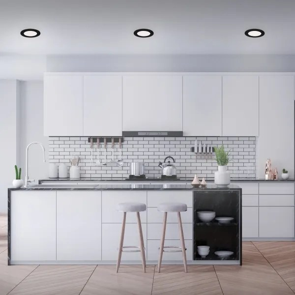 Brilo - 3 darabos szett fürdőszobai süllyesztett lámpatest FLAT LED/6W/230V IP44