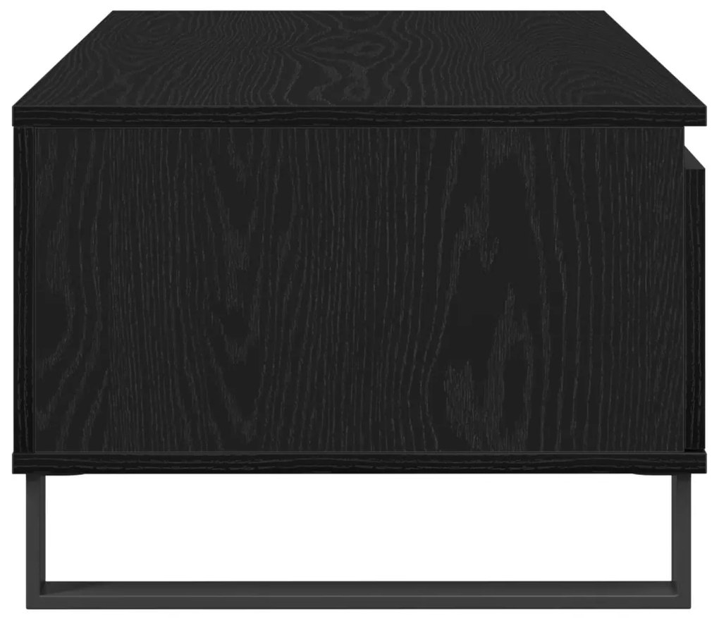 Fekete Tölgy Kávézó Asztal 90x50x36,5 cm Műszaki Fa