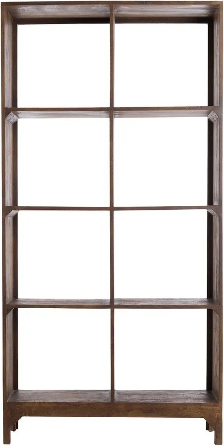 Natúr színű mangófa könyvespolc 95x190 cm Sondrio – Light &amp; Living