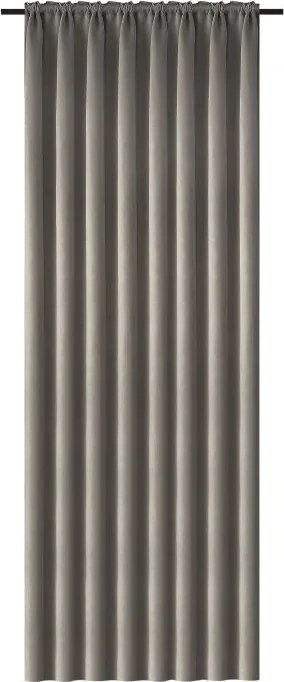 Függöny OXFORD 140x270 cm, szürkésbarna Felfüggesztés: Hullámos sínszalag