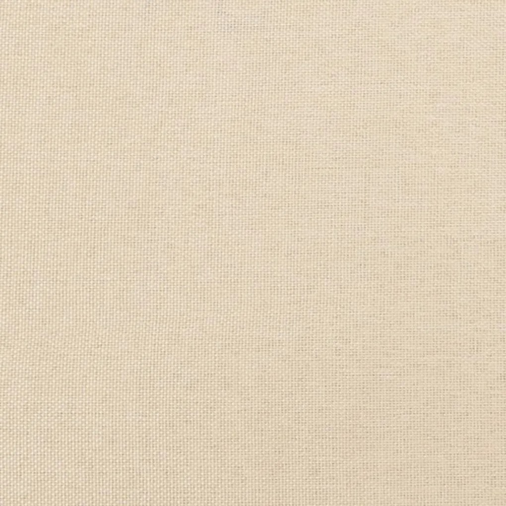 krémszínű szövet fejtámla 180x7x118/128 cm