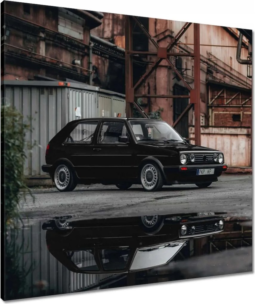 Vászonkép 70x70 Fekete Vw Golf