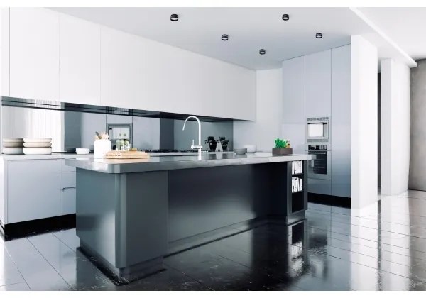 Kanlux 29237 - Beépíthető lámpa GOVIK GU10/10W fekete