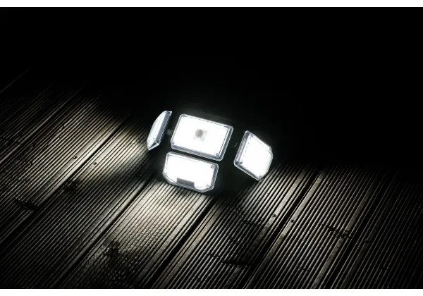 Immax 08481L - LED Napelemes fali lámpa érzékelővel LED/5W/5,5V IP65