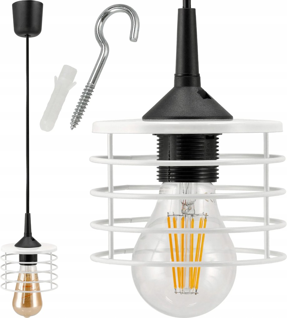 Mennyezeti Függőlámpa Led Csillár E27 Állítható 0-100cm Alumínium Lámpabúra