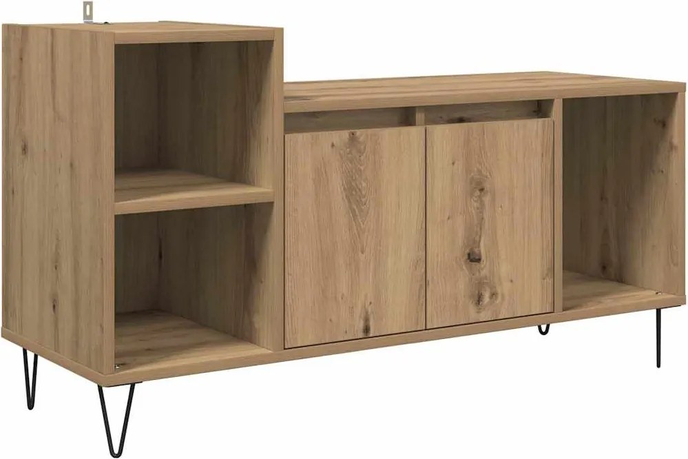 vidaXL TV szekrény Artisan tölgy 100 x 35 x 55 cm Faanyag