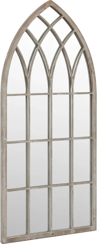 vidaXL homokszínű vas kerti tükör kültéri használatra 70 x 30 cm