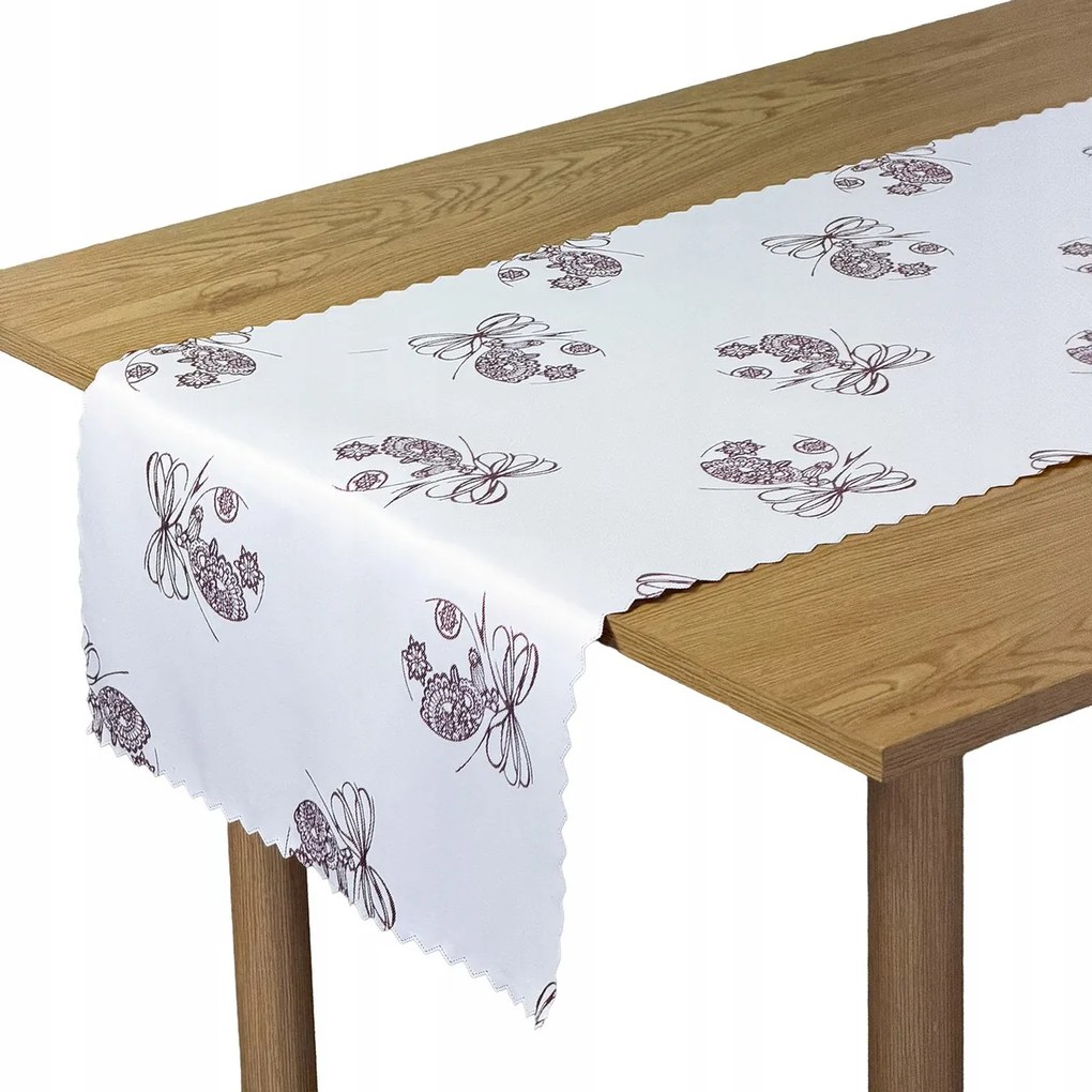 Foltálló Futópad Karácsonyi Fehér Bordó Bomba 40x140 cm