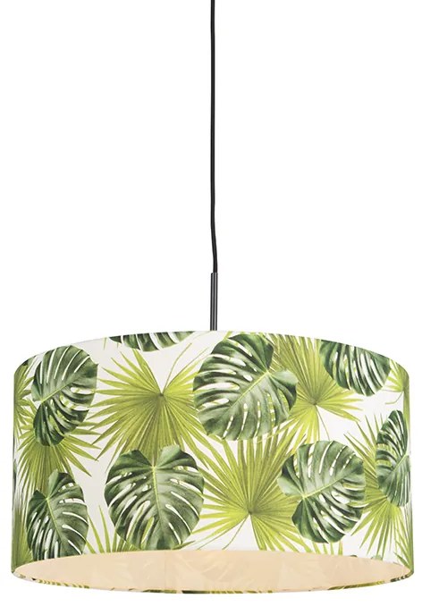 Botanikai lógólámpa fekete levél árnyékolóval 50 cm - Combi 1