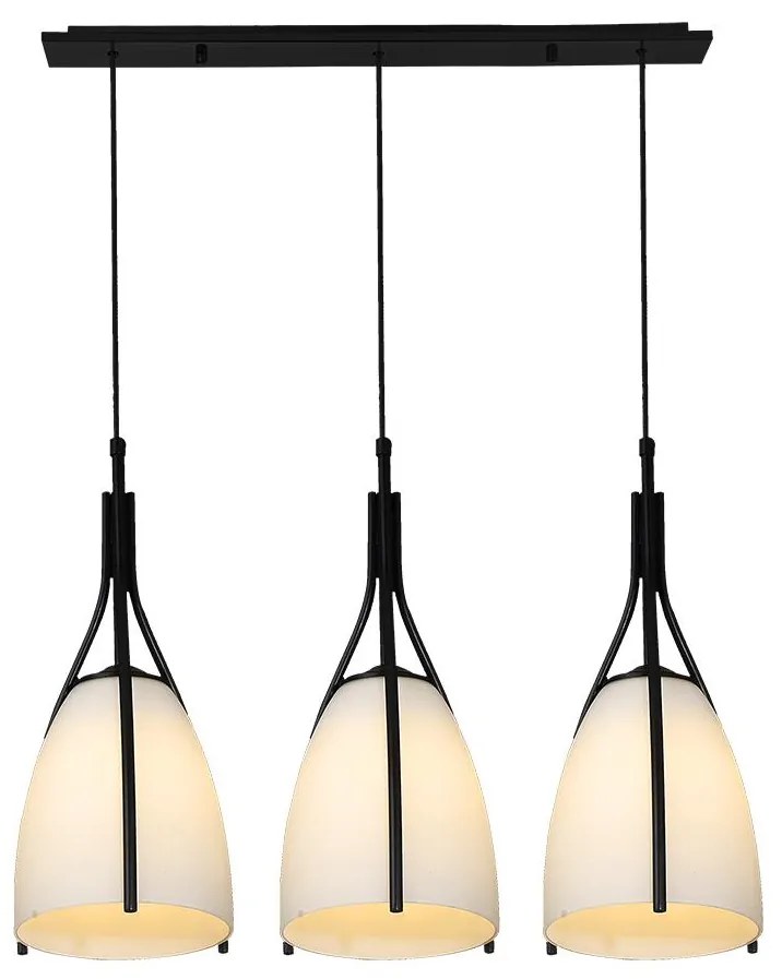 Luxera 61302 - csillár zsinóron ZORZO 3xE27/60W/230V