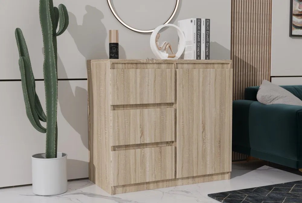 Washington 3S1F Komód Sonoma