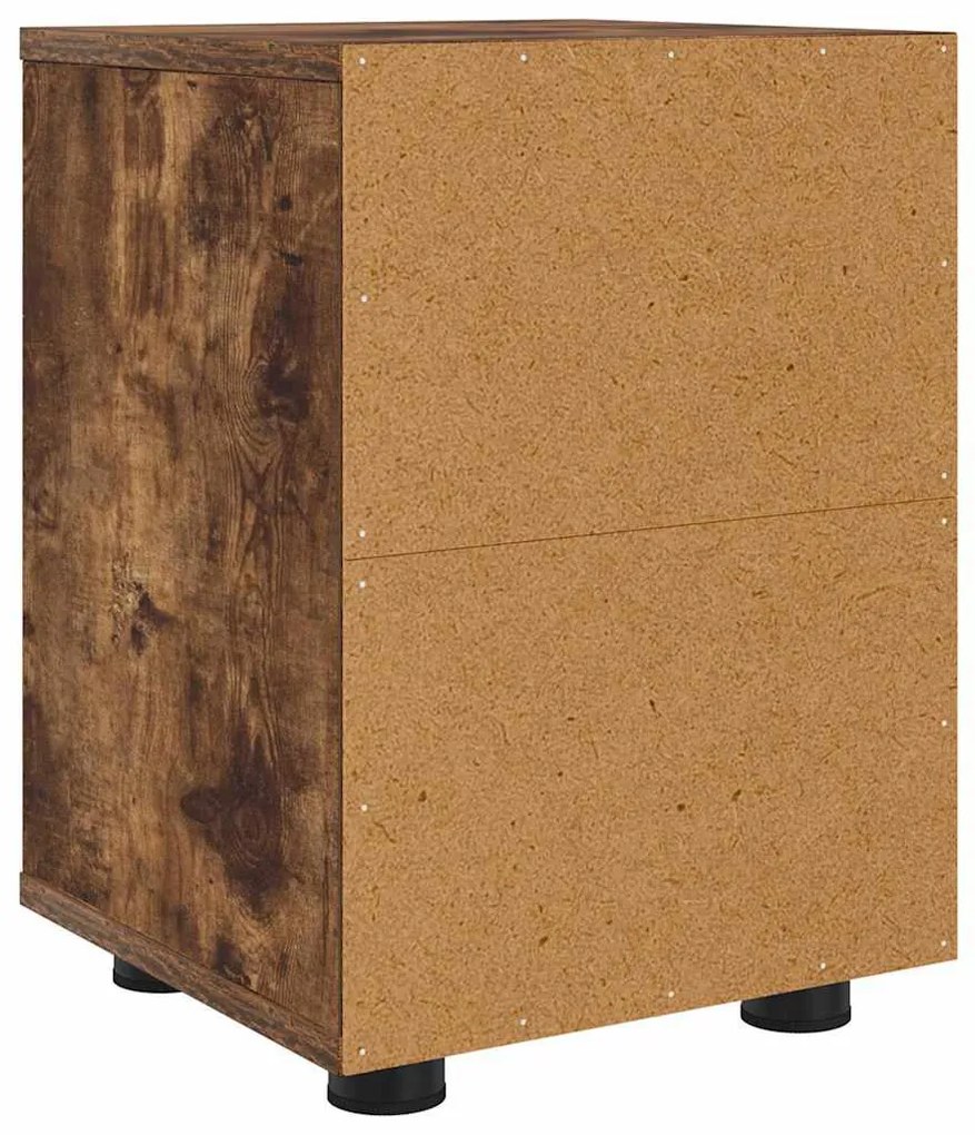 vidaXL Éjjeliszekrények 2 pcs Füstölt tölgy 30,5 x 30 x 43 cm Faanyag