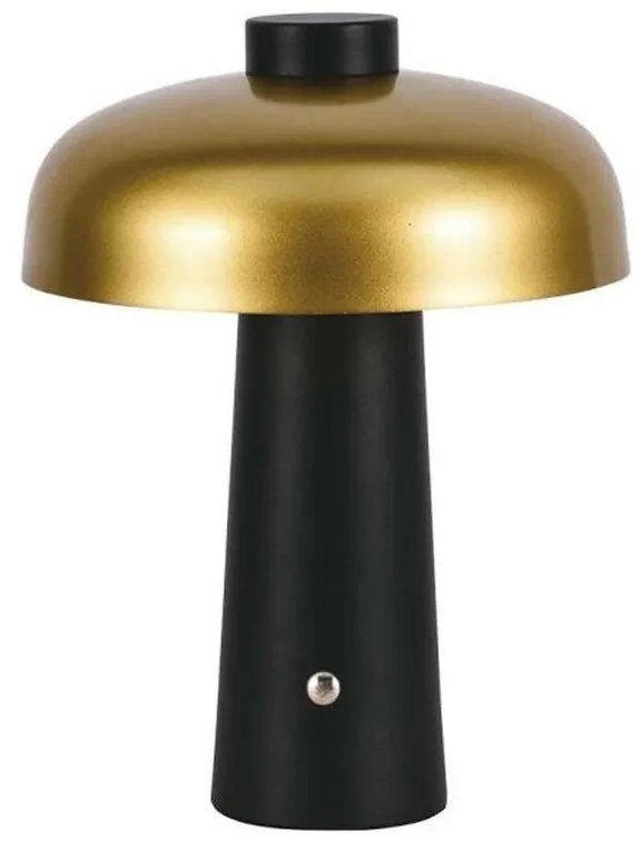 LED Dimmelhető Asztali lámpa tölthető LED/3W/5V 3000-6000K 1800 mAh fekete/arany