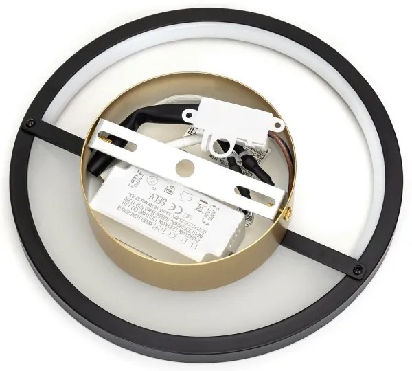 Aigostar - LED fali lámpa LED/13,5W/230V 6500K fekete/arany