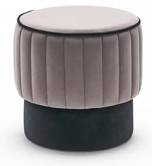 Rose Puf Grey zsámoly