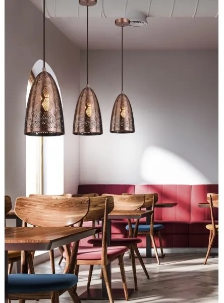 Csillár zsinóron SFINKS 1xE27/60W/230V réz