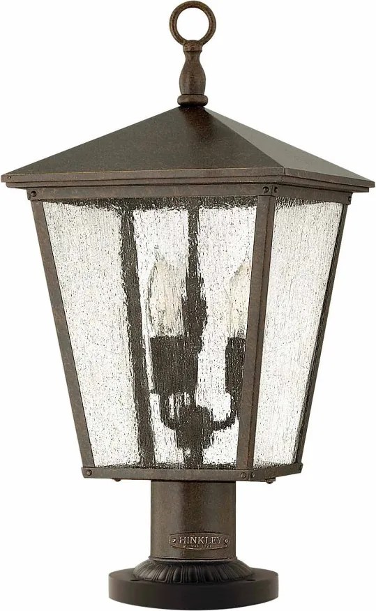 ELSTEAD HK-TRELLIS3-L TRELLIS Klasszikus Kültéri Állólámpa Antik Bronz, Átlátszó E14 IP44