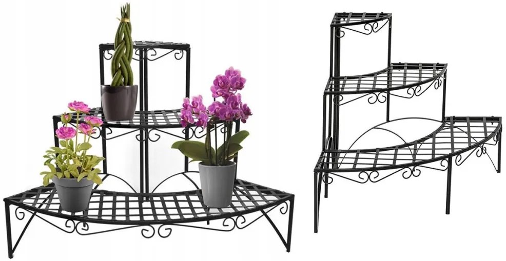 Sarok virágtartó állvány