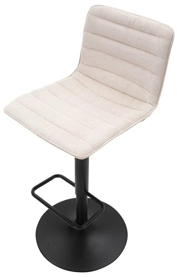 Fehér-fekete állítható magasságú bárszék (ülésmagasság 61 cm) Malia – Mauro Ferretti