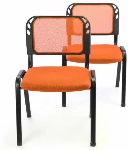 Rakásolható kongresz szék készlet 2db - narancssárga