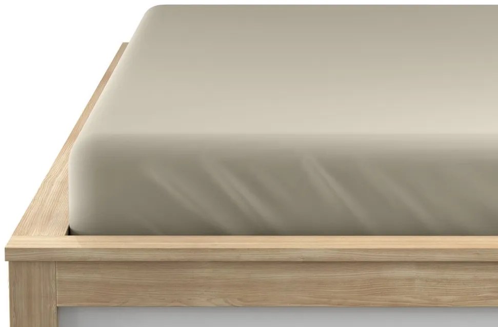 Mikroszálas gumis lepedő homokszínű 180 x 200 cm