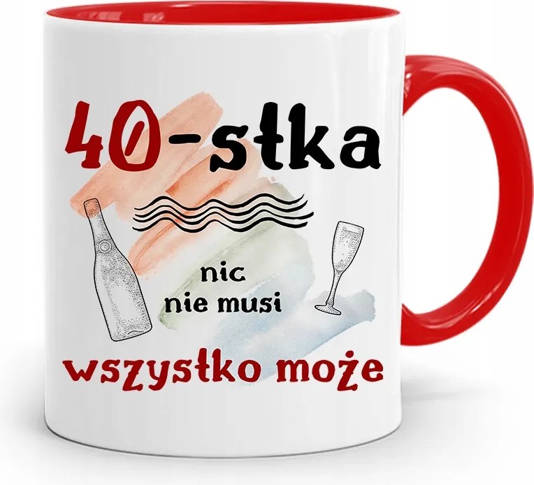 Születésnapra 40 40-es 40-es Bögre Kék Ajándék fényképes nyomattal