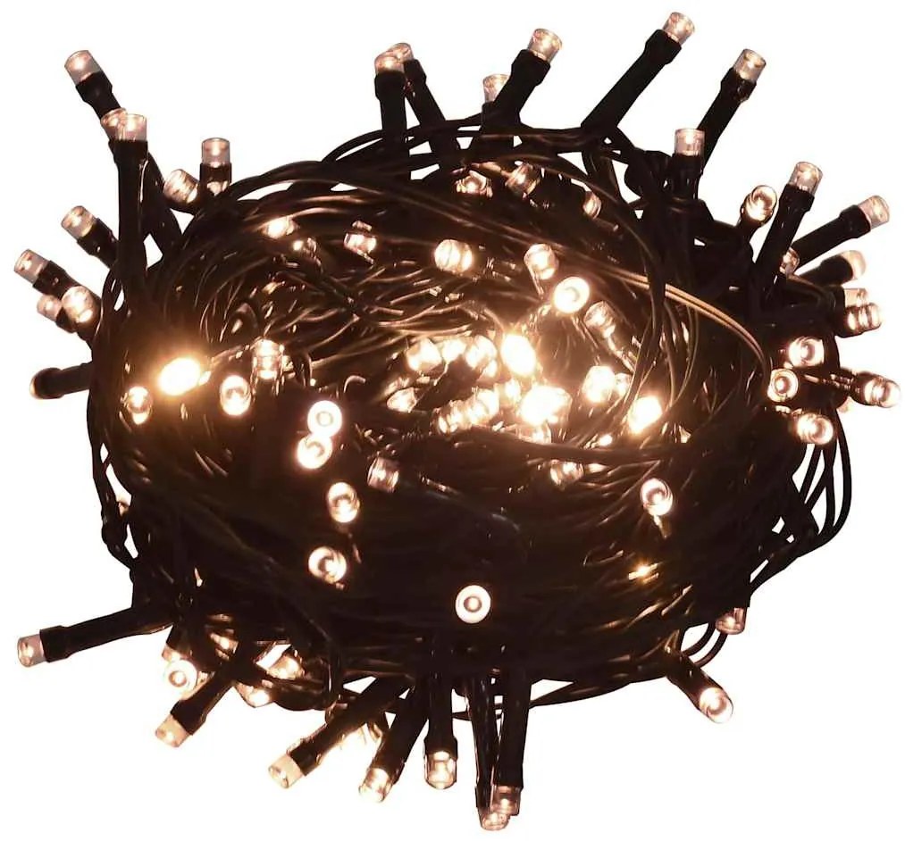 Karácsonyfa LED -es lámpákkal Fehér 120 cm PE