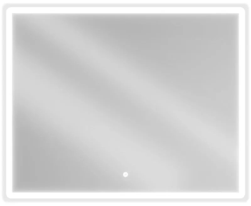 Mexen Navia LED háttérvilágítással rendelkező fürdőszobai tükör 100 x 80 cm, LED 6000K, párásodásgátló - 9803-100-080-611-00