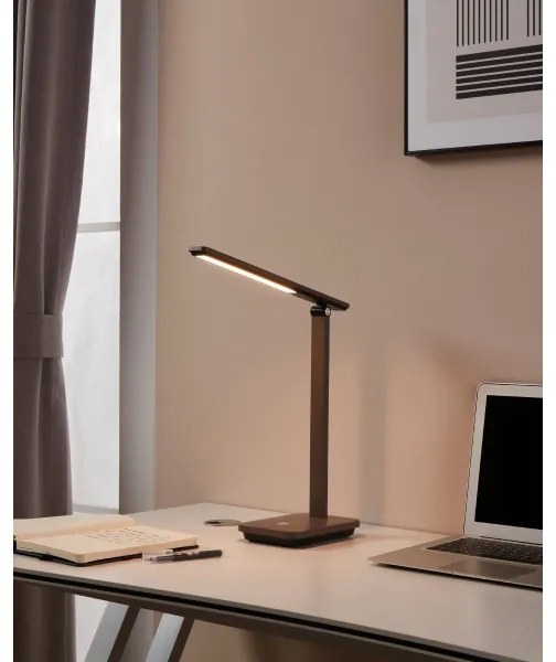 Eglo 900958 - LED Dimmelhető újratölthető lámpa INIESTA LED/3,6W/5V 1800mAh barna