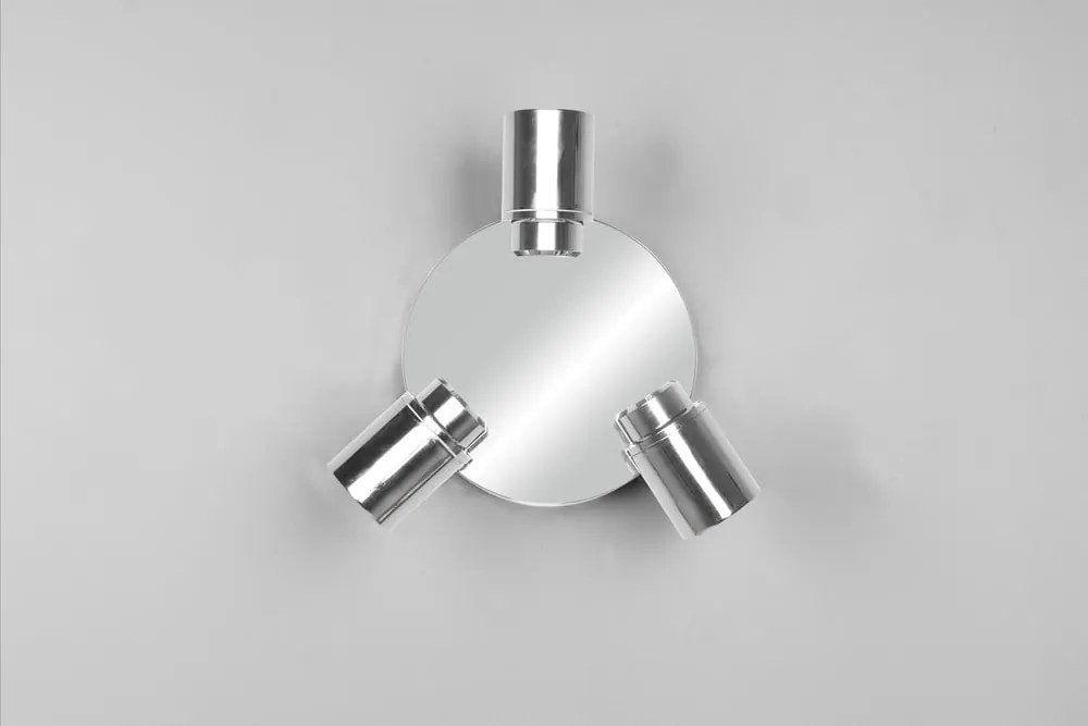 Fényes ezüstszínű fém spotlámpa Angelo – Trio