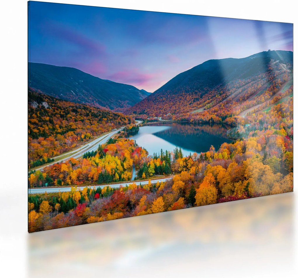 Kép - White Mountain, New Hampshire, USA (üvegen) (70x50 cm)
