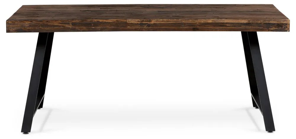 Masă de luat masa modernă în Ebony închis. Dimensiuni: 180x90x76 cm.