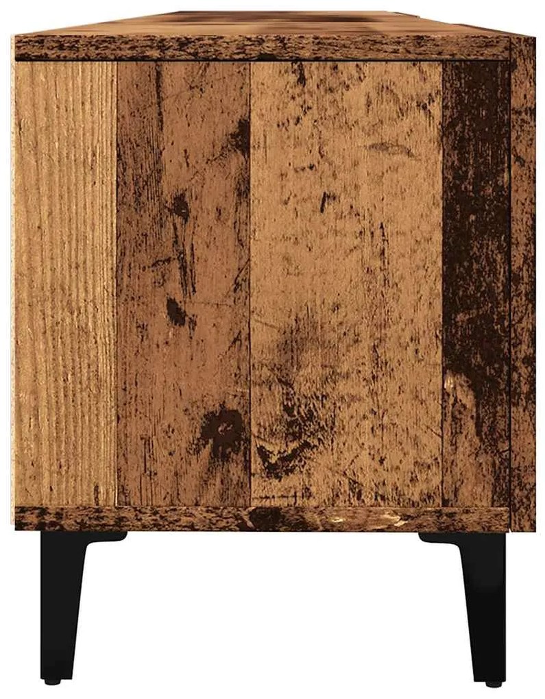antik fa színű szerelt fa TV-szekrény 180 x 31,5 x 40 cm